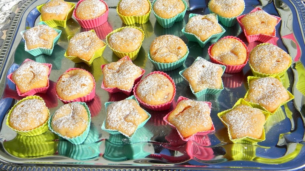 Gyömbéres-sárgabarackos mini muffin
